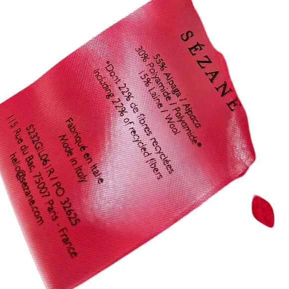 Sezane Red Women's Cardigan Sweater - Picture 4 of 6